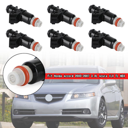 6PCS Fuel Injectors 16450-RCA-A01 Fit 2003-2006 Acura MDX 3.5L