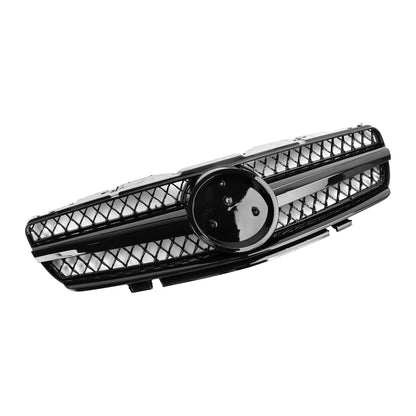 2002-2006 Mercedes Benz R230 SL Class SL350/500/600/SL55/65 1 Fin Star Grill black Chrome Grille