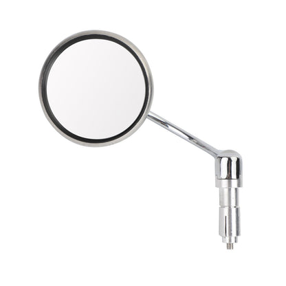 Cafe Racer Cruiser Custom Round Bar End Mirror Rearview Mirrors Chrome