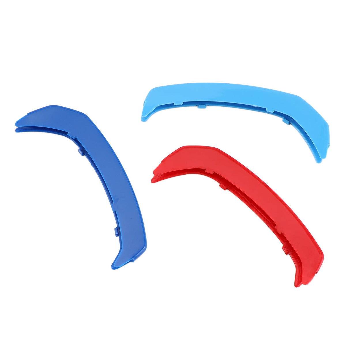 BMW GT3 9 Tri-Colour Front Grille Grill Cover Strips Clip Trim Grilles