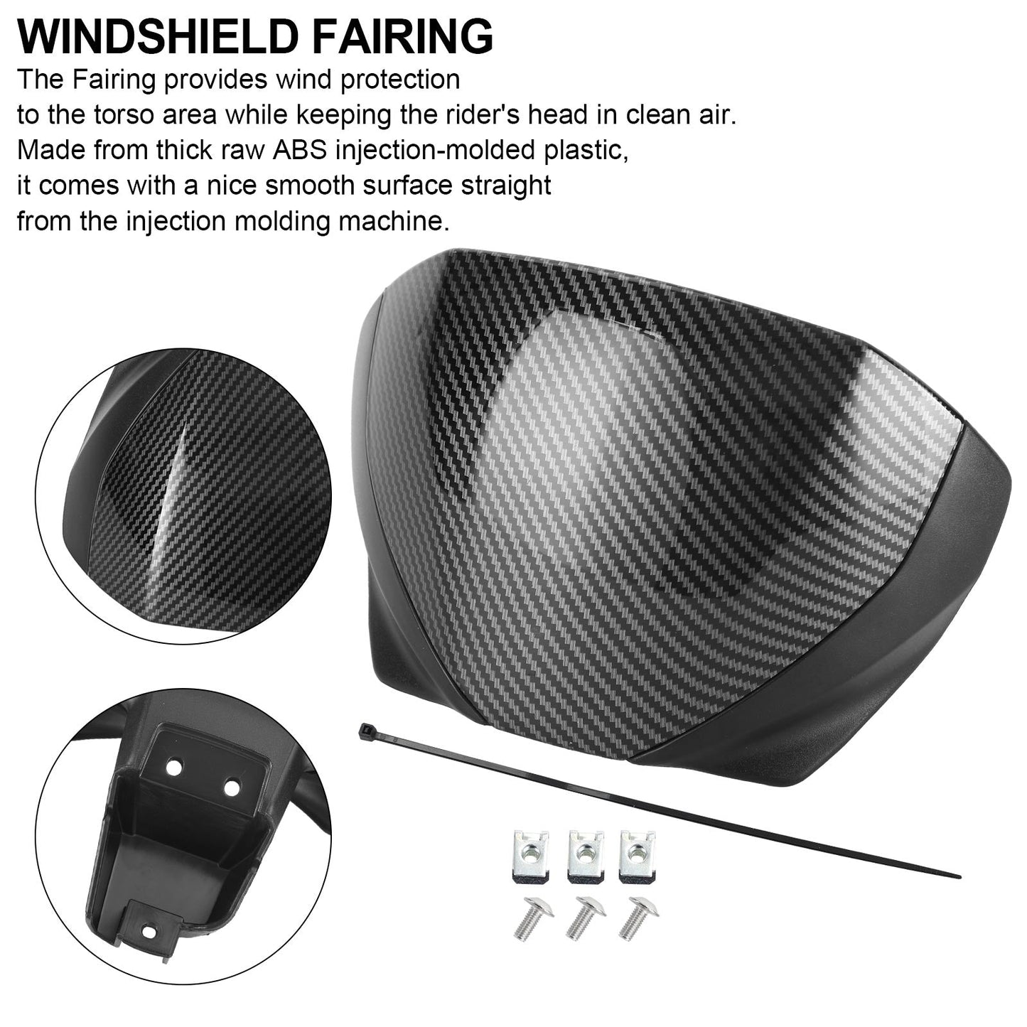Front Screen Windshield Fairing Windscreen Deflector For Trident 660 2021+