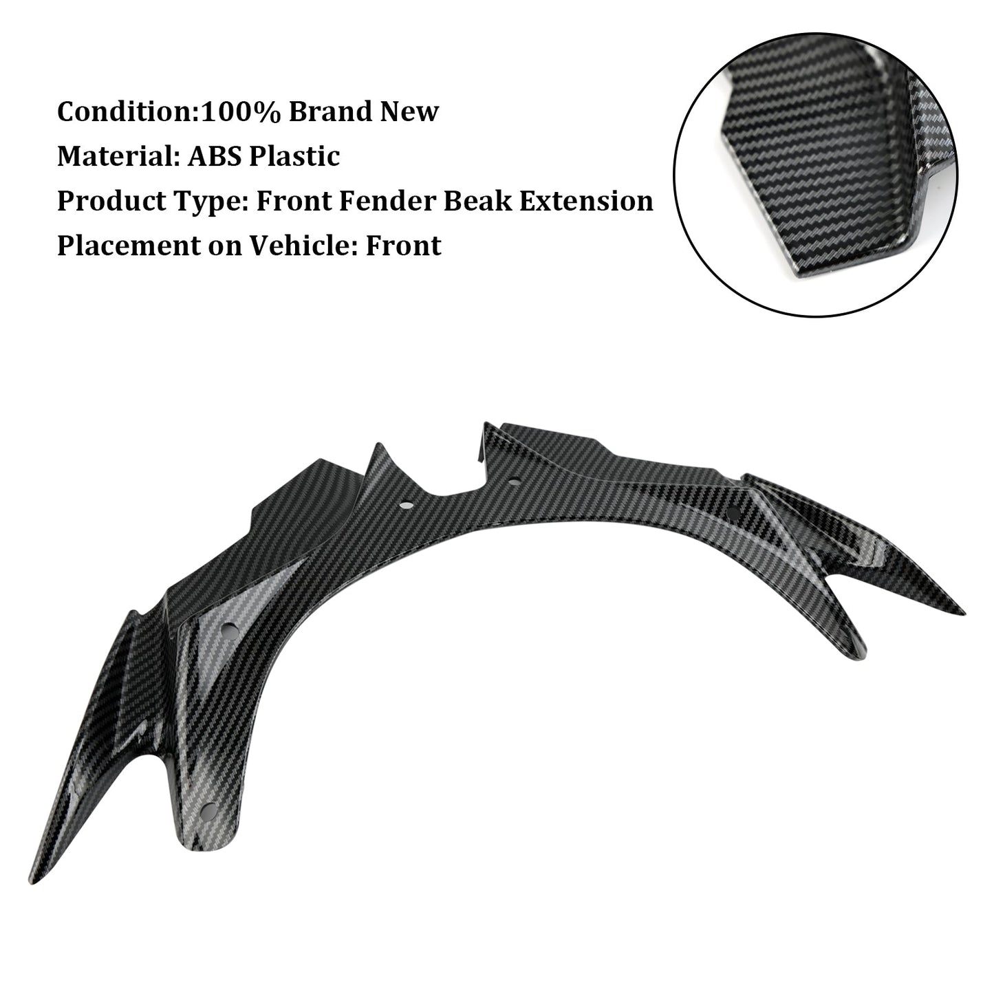 Front Fairing Wing Beak Shell Cover For Kawasaki ZX4R ZX4RR ZX25R 22-24
