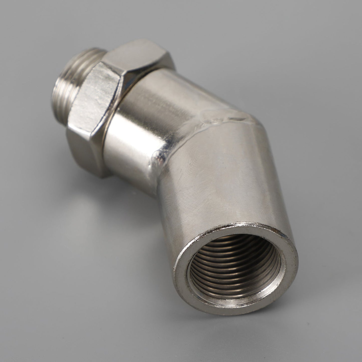 M18 X 1.5 135° Catalytic Converter CEL Oxygen Sensor Extender Adapter Spacer