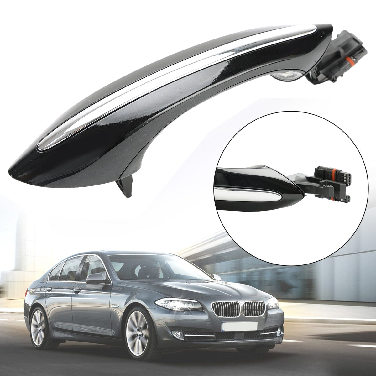 05/2011-05/2015 BMW 7' F01 Black Exterior Rear Right Door Handle 51217231932