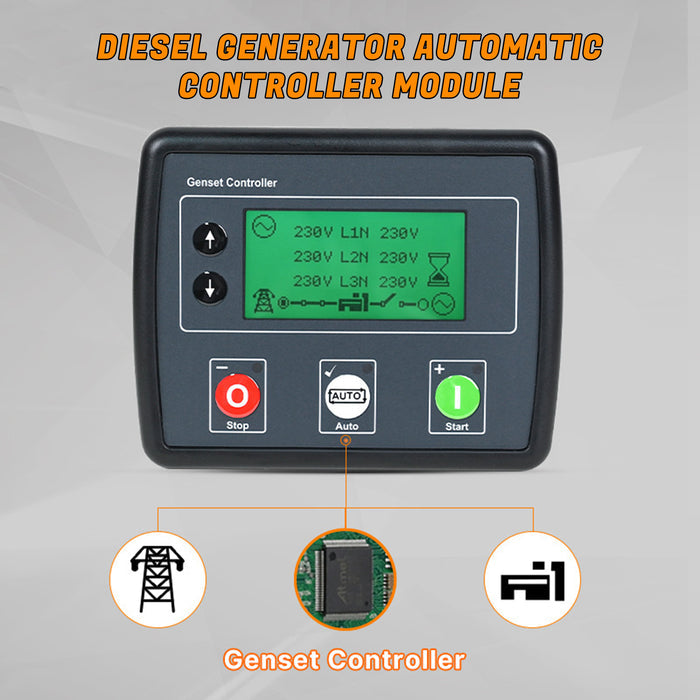 DSE4520 LCD Screen 3?Phase Mains Detection Control Board Generator Controller