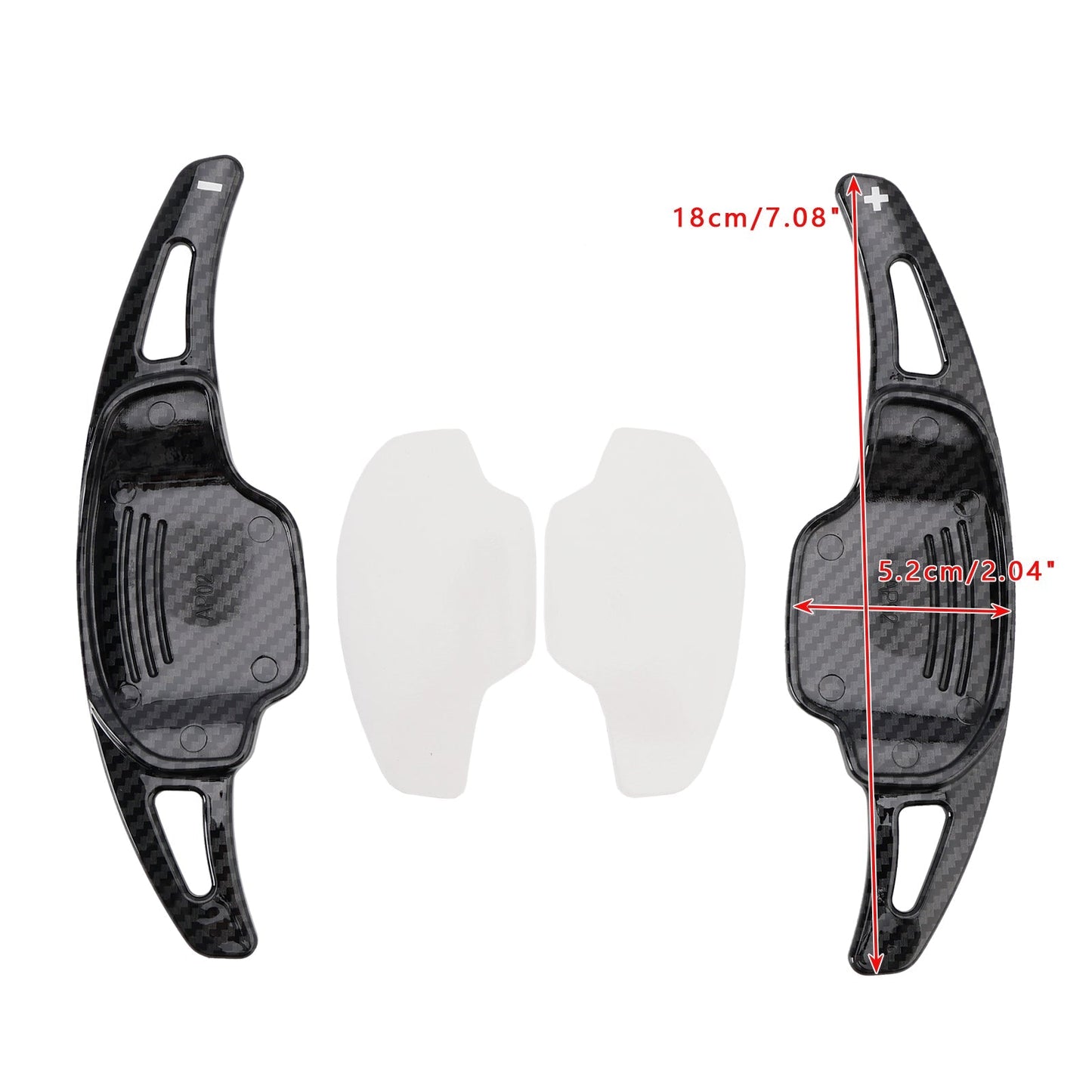 2012-2015 Chevrolet Camaro Carbon Look Steering Wheel Paddle Shifter Extension Covers