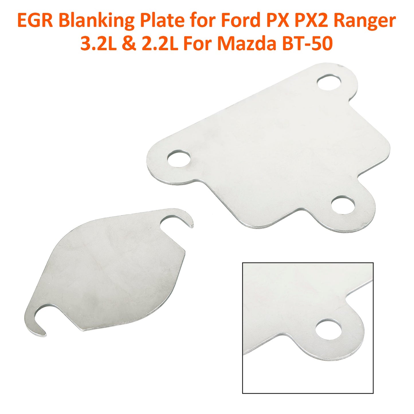 EGR Delete Block Off Plate for Ford PX PX2 Ranger 3.2L & 2.2L For Mazda BT-50