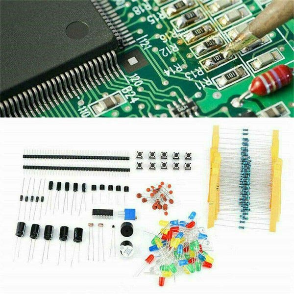 Electronics Component Basic Starter Kit w/830 Tie-Points Breadboard Resistor