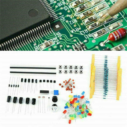 Electronics Component Basic Starter Kit w/830 Tie-Points Breadboard Resistor