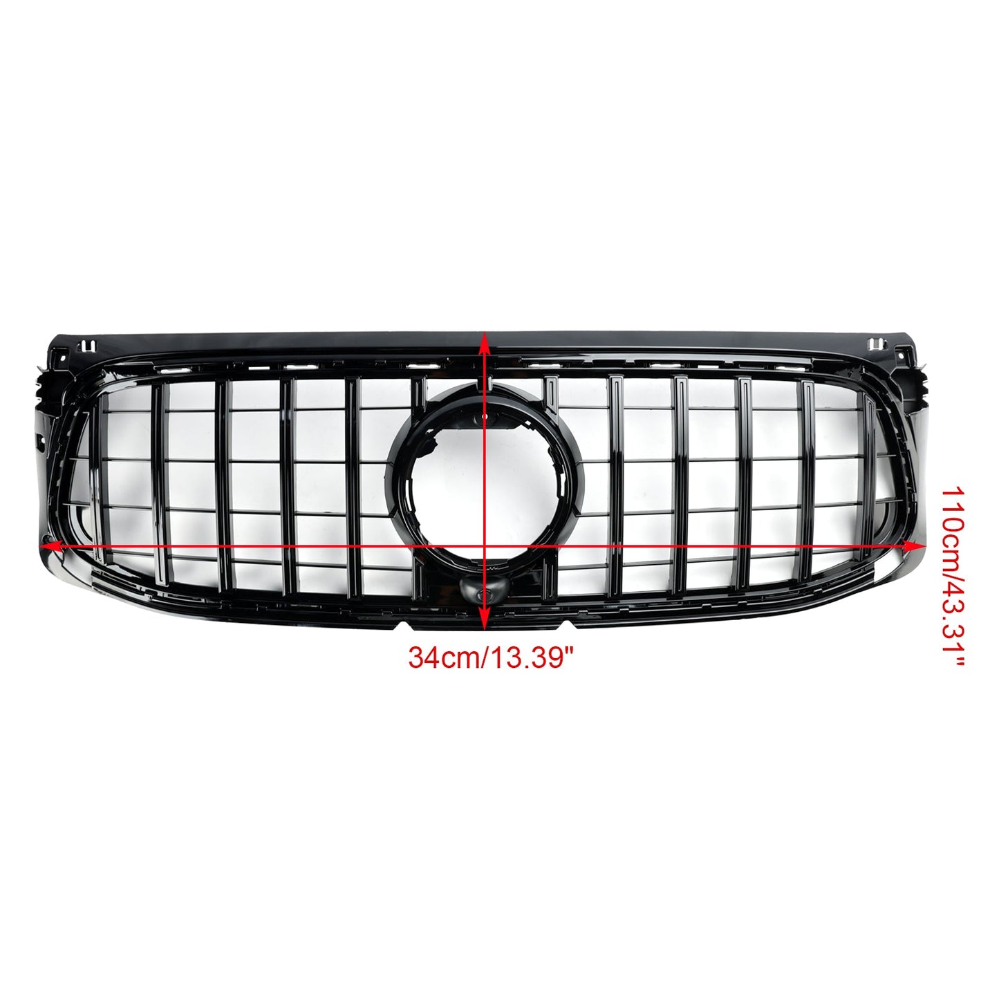 Mercedes 2020-2023 Benz GLB X247 AMG-Line Gloss Black Front Bumper Grill