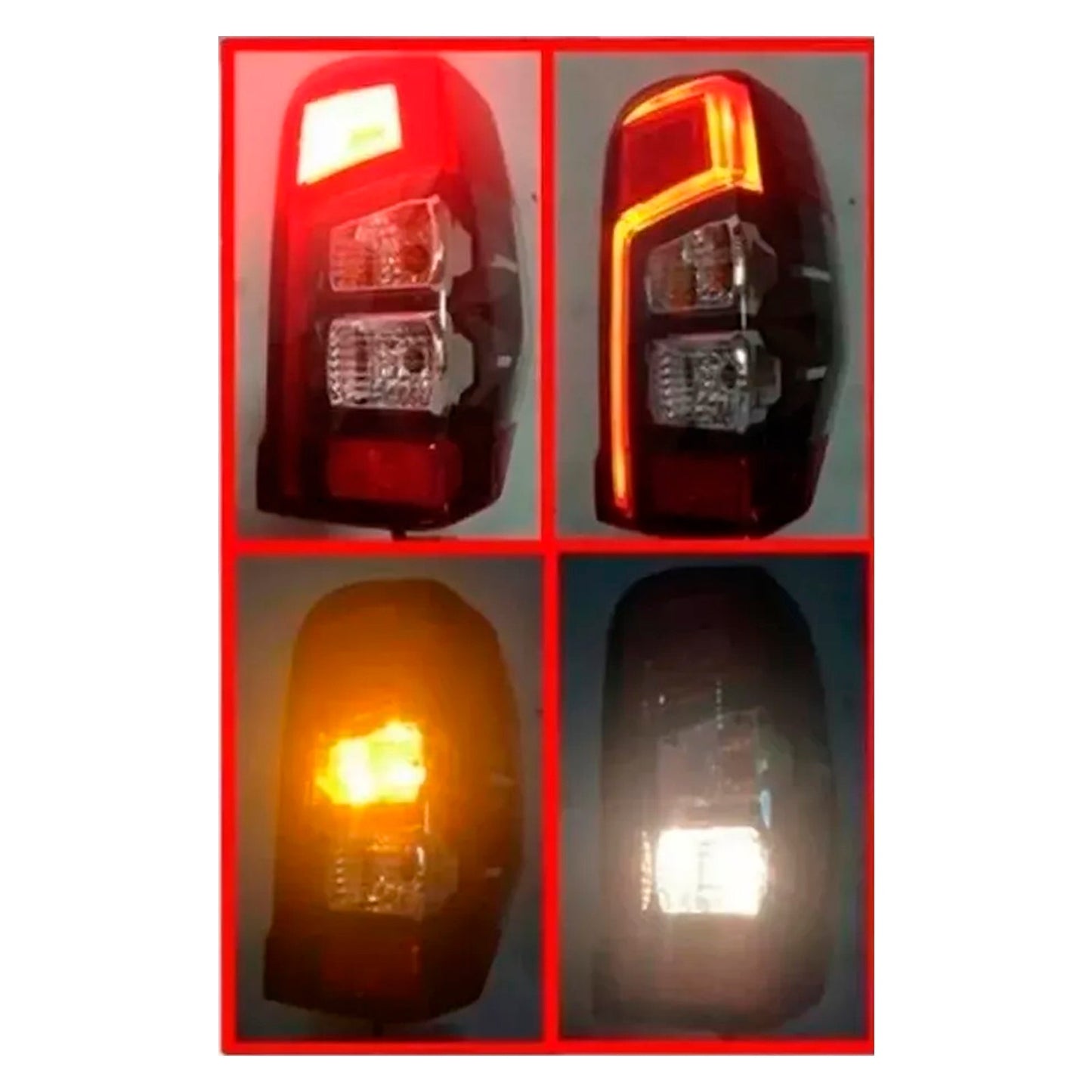 2019-2023 Mitsubishi Triton L200 Pair LED Rear Stop Brake Tail Light Lamp