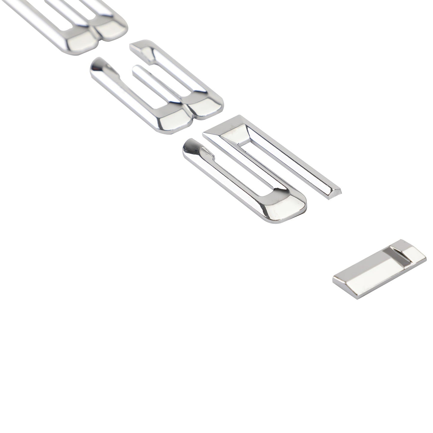 Rear Trunk Nameplate Badge Emblem Numbers Letter Decal 335 i Fit 335i Chrome