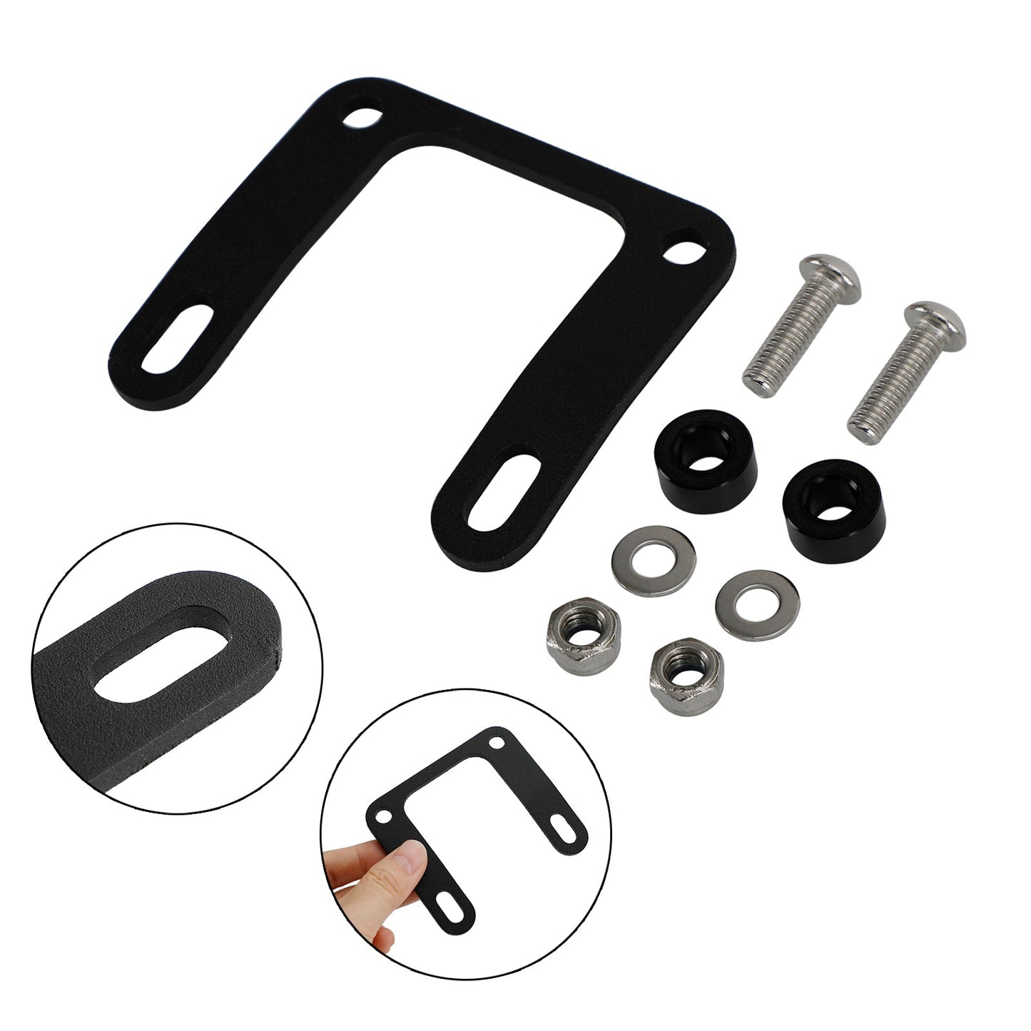 2021-2024 Honda Rebel CMX1100 Motorcycle Instrument Bracket Side Speedometer Bracket Relocation Holder Black