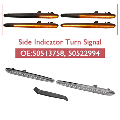 2010-2016 Alfa Romeo Giulietta Ti Sprint Clear LED Sequential Blinker Side Indicator Turn Signal 50513758