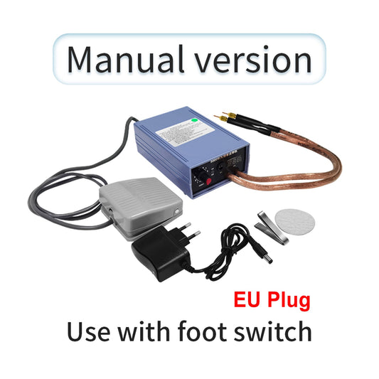 5000W Mini Spot Welder Machine DIY Kit 18650 Battery Spot Welding Pen Tools, 5000W Foot Switch Version-EU