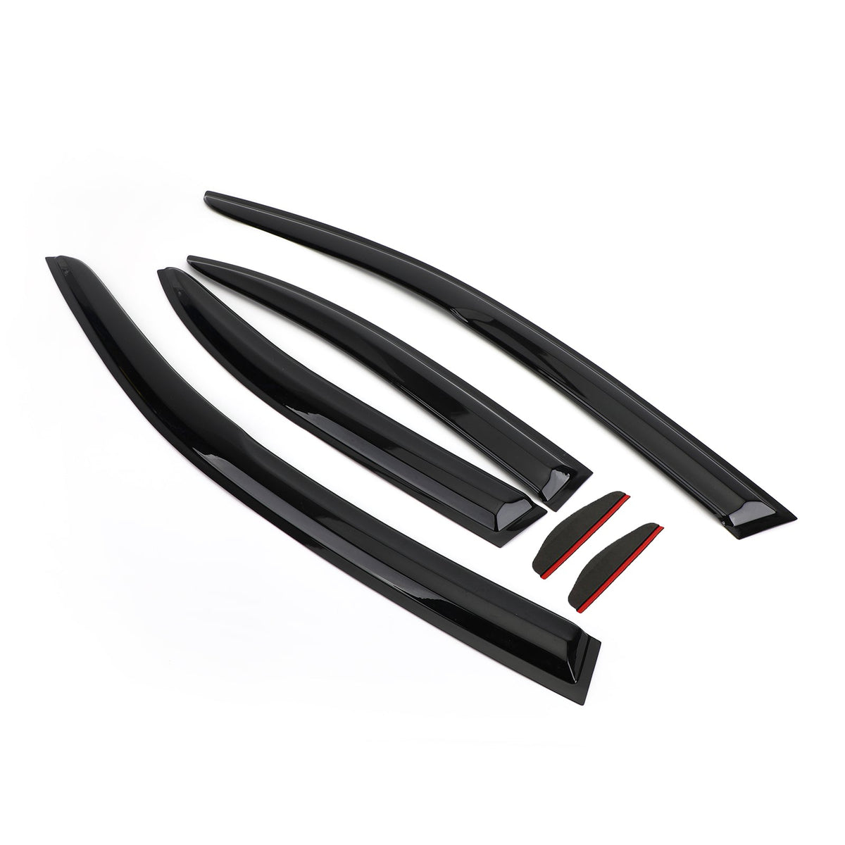 Car Window Sun Rain Guard Visors Kit 6PCS For Mitsubishi Lancer 2008-2017