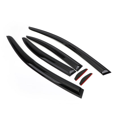 Car Window Sun Rain Guard Visors Kit 6PCS For Mitsubishi Lancer 2008-2017