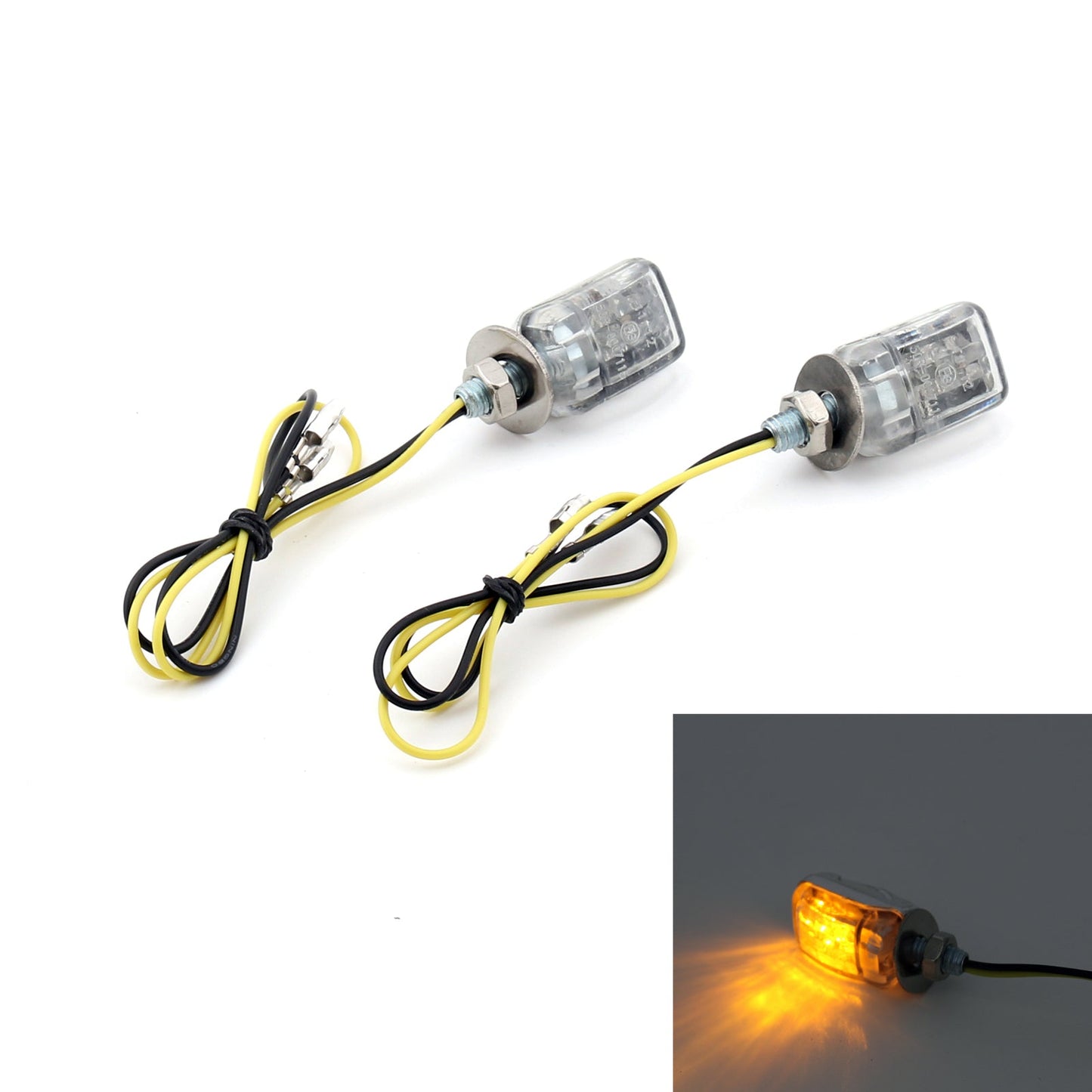 LED Micro Mini Tiny Small Indicators Turn Signals Motorcycle MotorBike Champoo