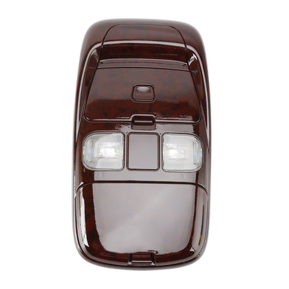 1998-2002 Dodge Ram 1500 2500 3500 Front LED Overhead Console Assembly Peach Wood 55350657 SN94TL2AA