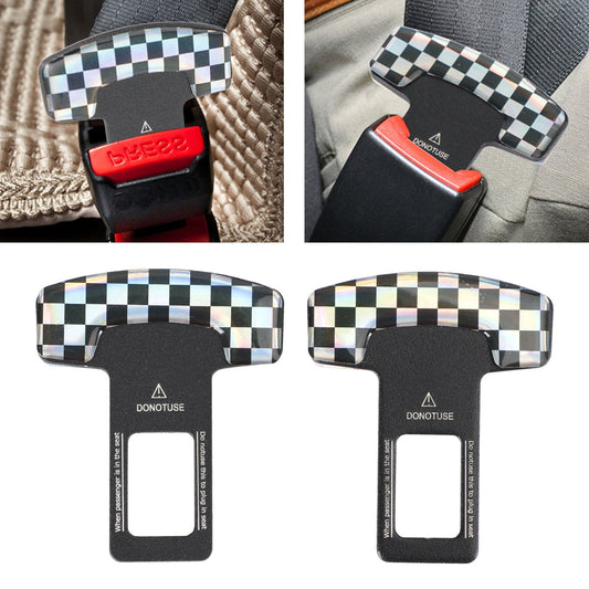 2PCS Universal Alarm Stopper Car Seat Belt Buckle Clip Replacement