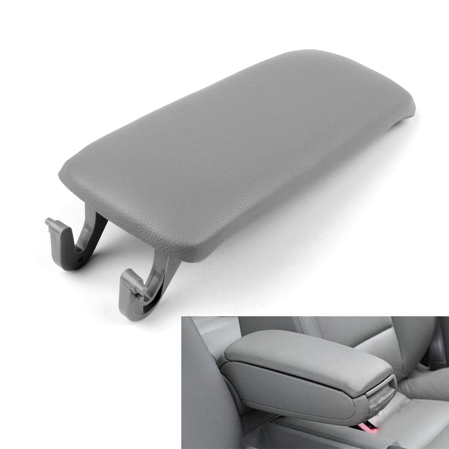 2000-2008 Black Audi A4 S4 A6 PU Leather Center Console Armrest Cover Lid Black Gray Khaki