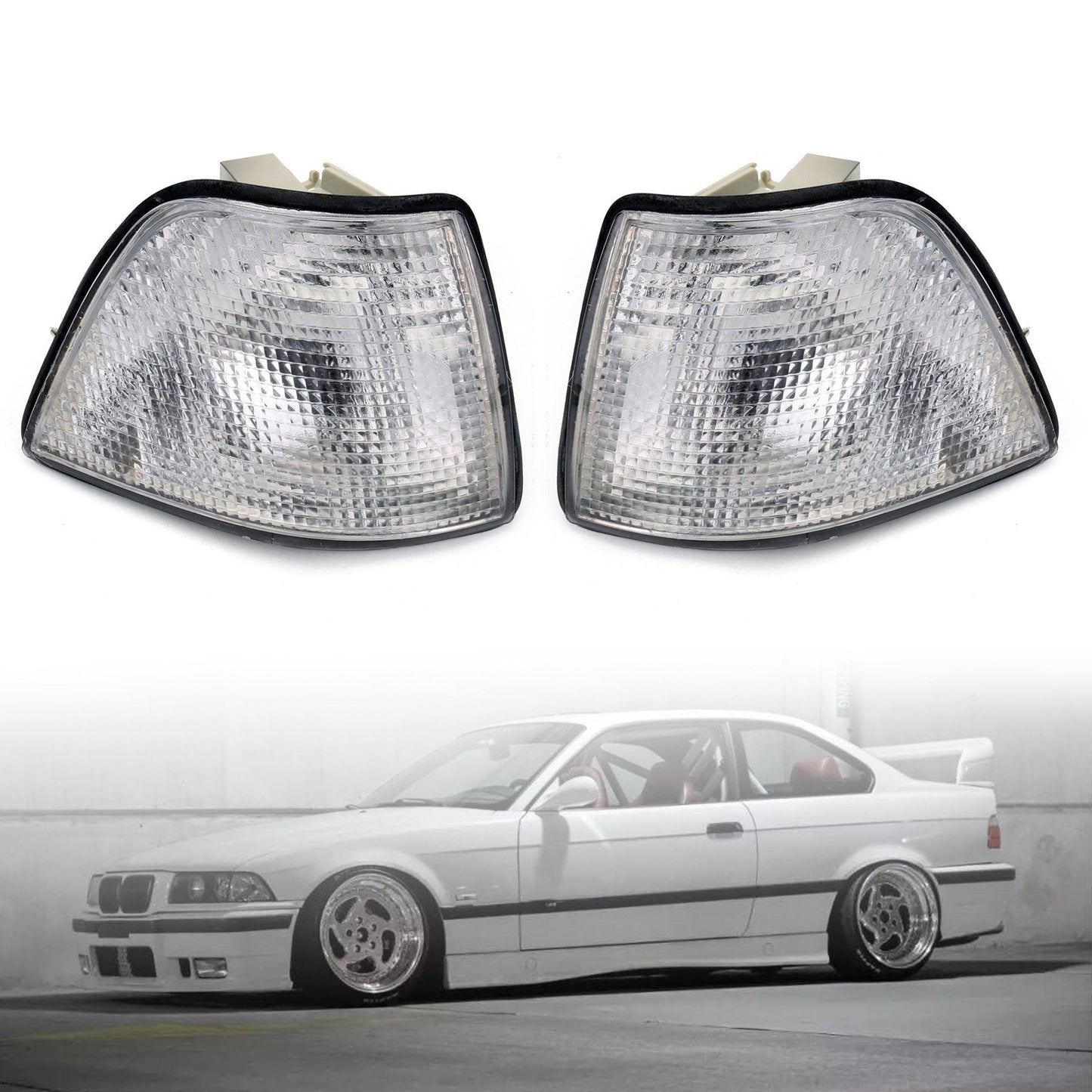 1992-1998 Euro BMW 4Dr 3-Series U1 - Sedan/Hatchback Lights E36 Corner Clear