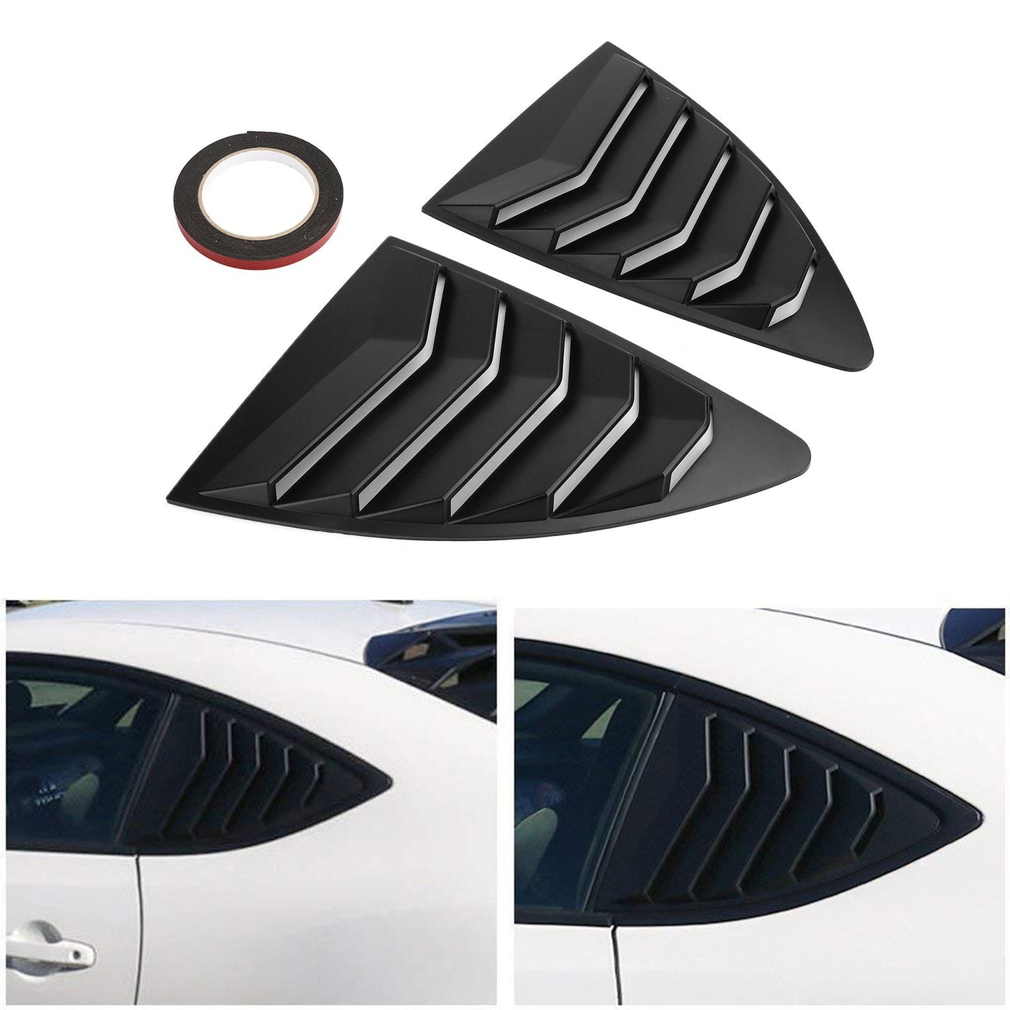 Side Window Louver MatteBlack For 13-18 Scion FRS BRZ Toyota 86 GT86 AE86