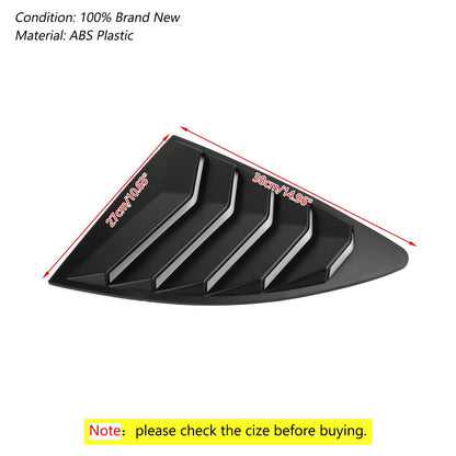 Side Window Louver MatteBlack For 13-18 Scion FRS BRZ Toyota 86 GT86 AE86