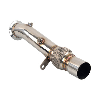 2013-2015 BMW 740Li F01 3.5" Turbo Catless Exhaust Downpipe