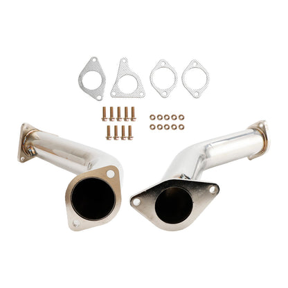2016+ INFINITI Q50 VR30 Twin Turbo Exhaust Racing Downpipe Stainless Steel