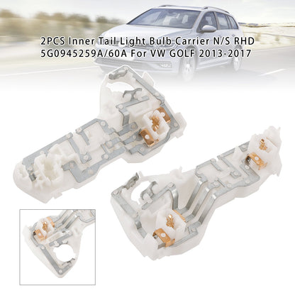 2013-2017 VOLKSWAGEN GOLF MK7 2PCS Inner Tail Light Bulb Carrier N/S RHD 5G0945259A/60A