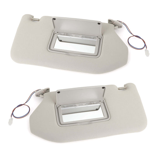 13-18 Pathfinder 14-17 Infiniti QX60 Sun Visor Gray With Light Lamp