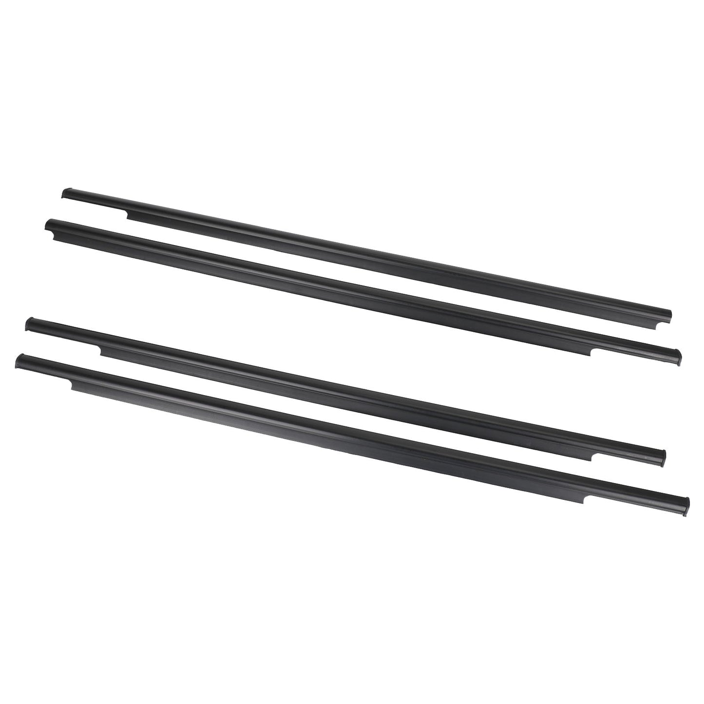 2006-2012 Mitsubishi Outlander 4PCS Car Outside Window Weatherstrip Seal Belt Moulding 5727A007 5727A008
