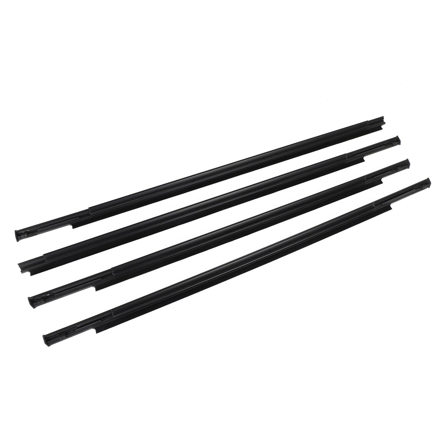 2006-2012 Mitsubishi Outlander 4PCS Car Outside Window Weatherstrip Seal Belt Moulding 5727A007 5727A008