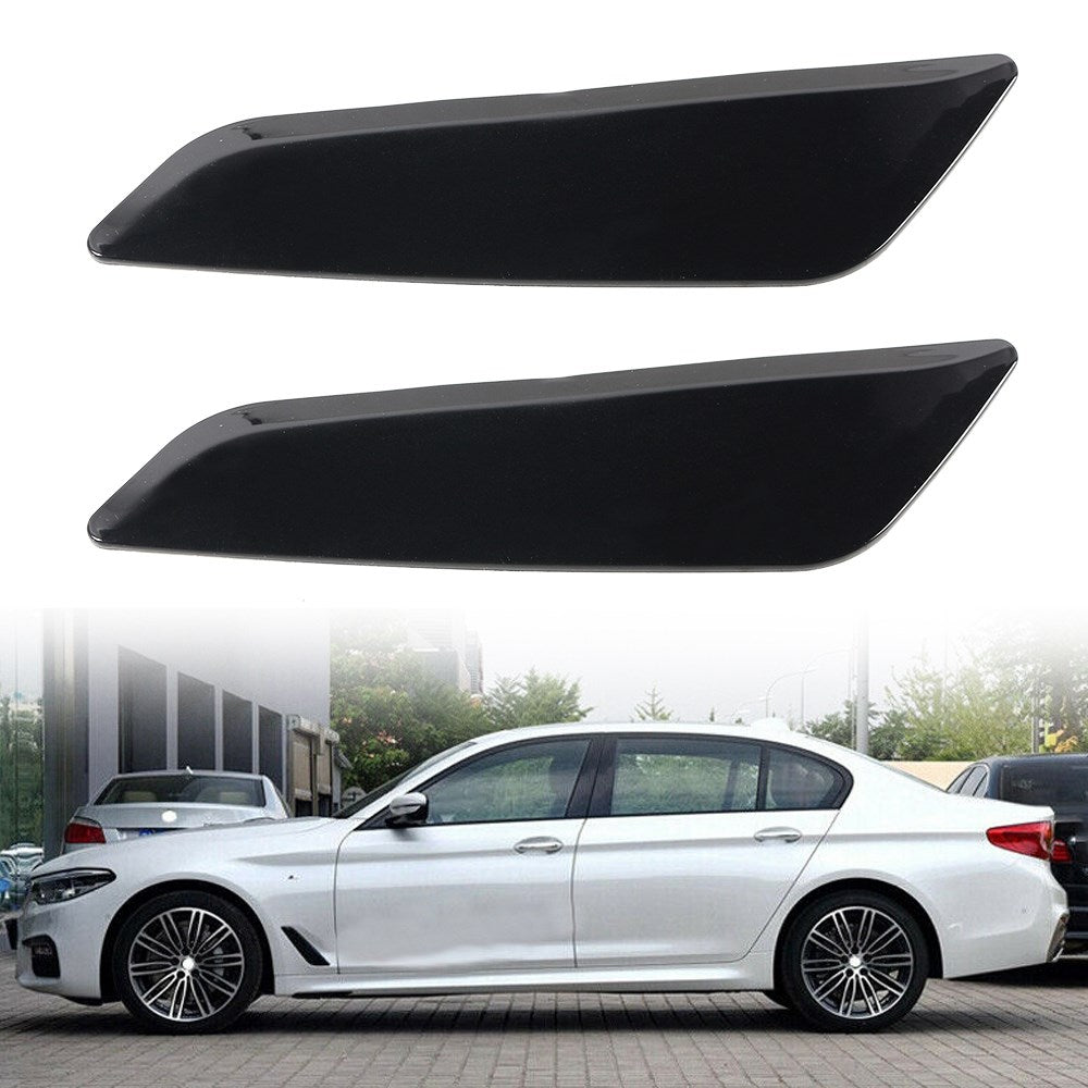 MW 5 Series G30 2017+ Glossy Black Fender Side Air Vent Outlet Cover Trim