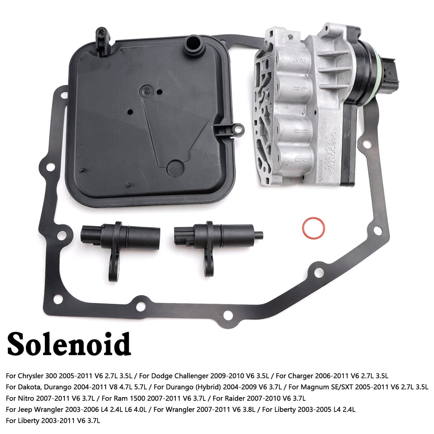 2004-2011 Dakota Durango V8 4.7L 5.7L 42RLE Transmission Shift Solenoid Block Pack Kit 52854001AA 61936A 44956