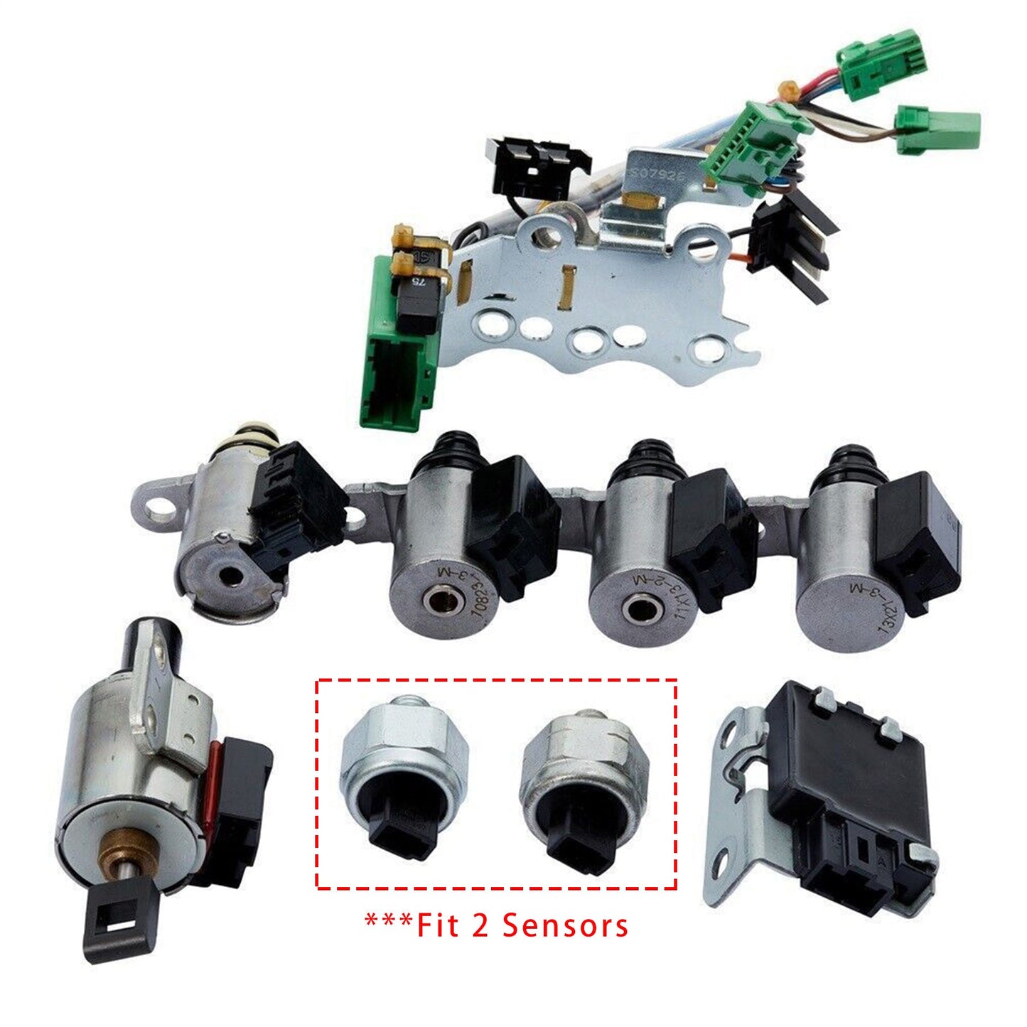 2007-2010 Nissan Sentra L4 2.0L MR20DE Engine/ 2.5L QR25DE Engine CVT Transmission Solenoid Valve Kit 33446-JF011 203452A 33435J
