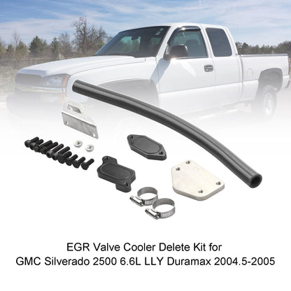 2004.5-2005 GMC Silverado 2500 6.6L LLY Duramax EGR Valve Cooler Delete Kit