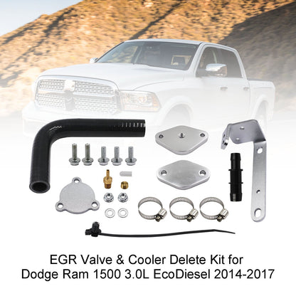 EGR Valve Cooler Delete Kit For 2014-2017 Dodge RAM 1500 3.0L EcoDiesel