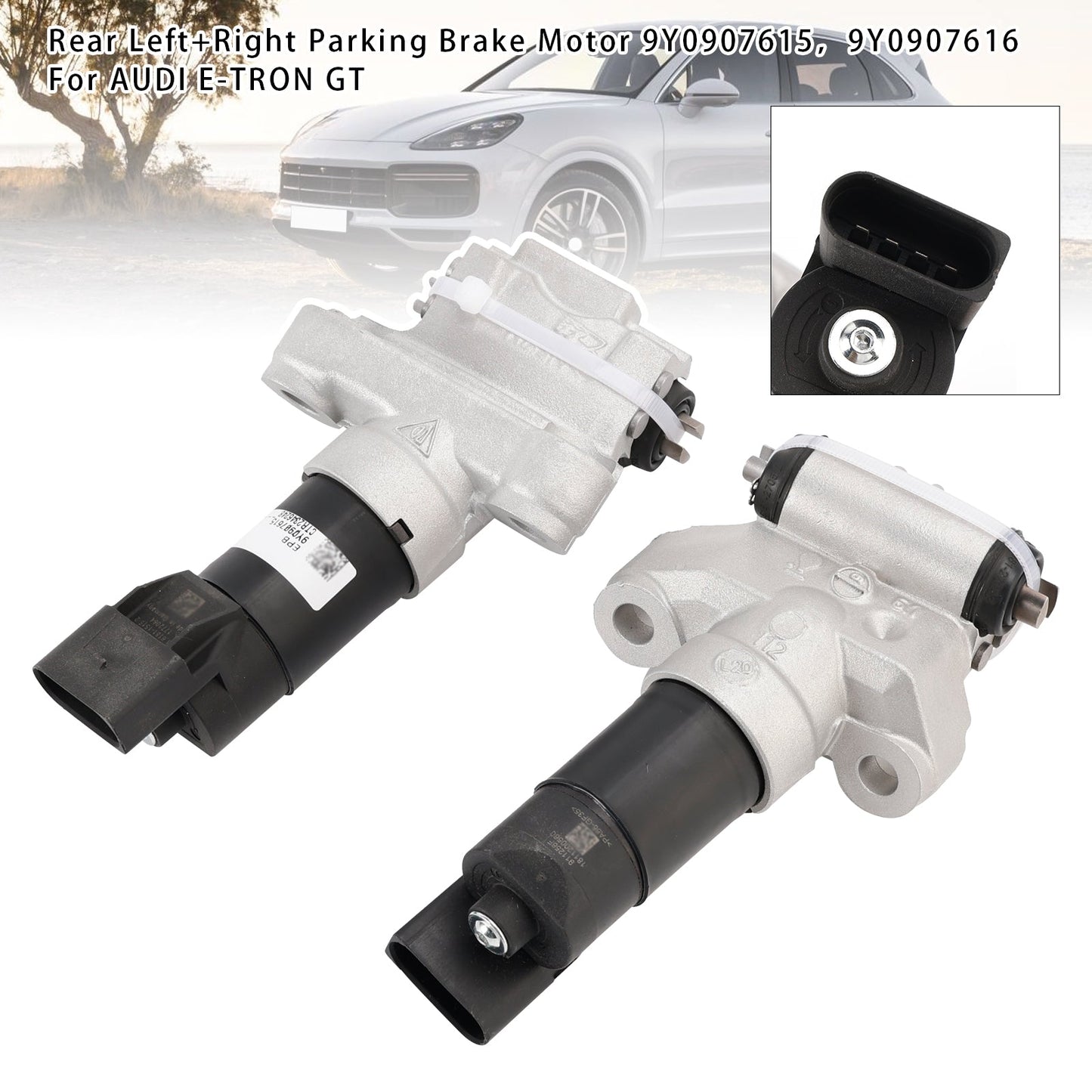 2019-2025 Porsche Cayenne Rear Left+Right Parking Brake Motor 9Y0907615 9Y0907616