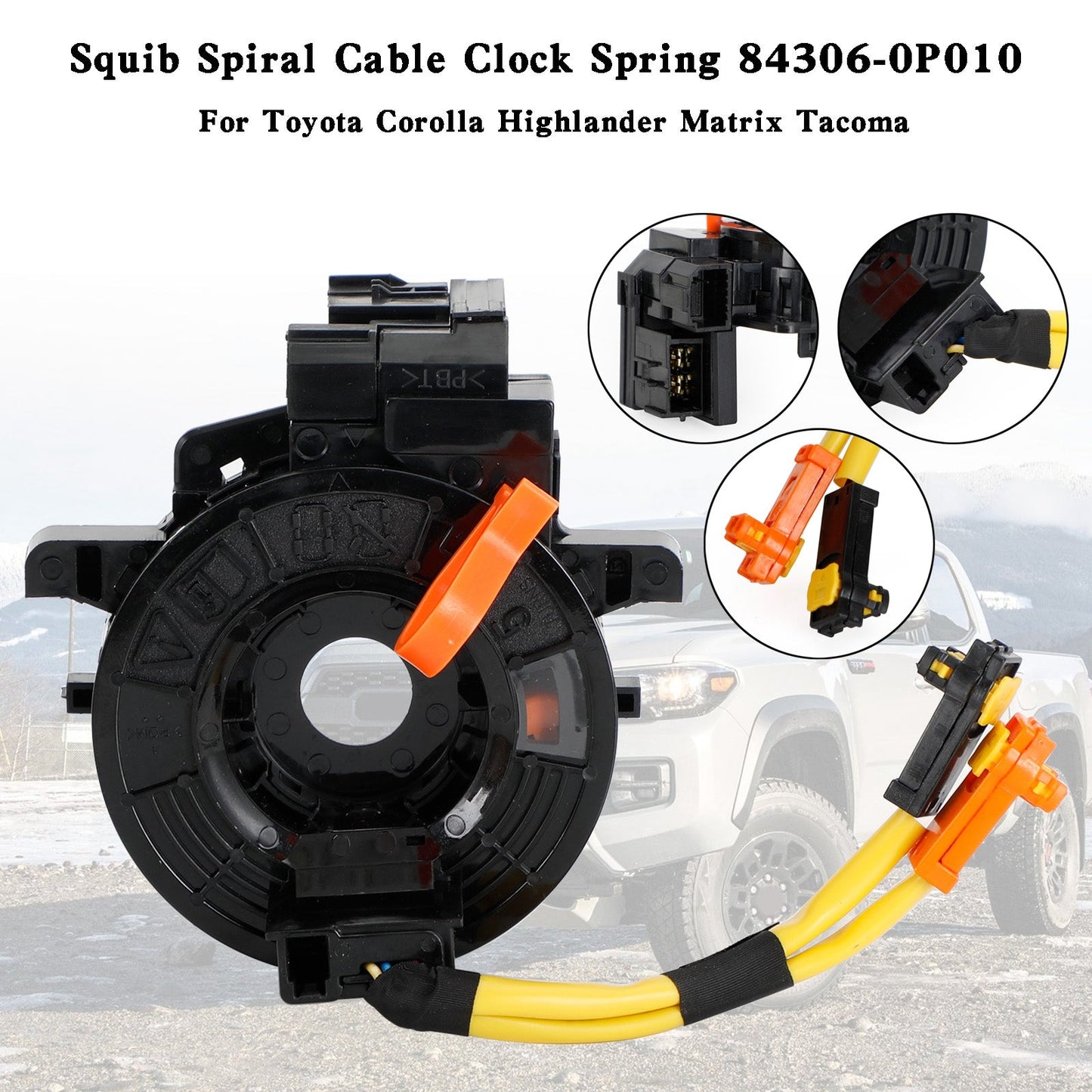 2005-2013 TOYOTA TACOMA 84306-0P010 Squib Spiral Cable Clock Spring