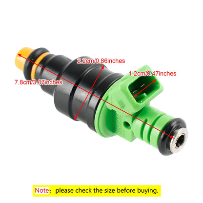 1986-1995 Ford Mustang GT LX and Cobra 5.0L 8PCS 0280150558 0280155968 42lbs Green Top Racing Fuel Injector