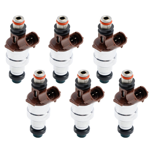 1989-1995 TOYOTA 4RUNNER 6PCS Fuel Injectors 23209-65020 195500-5400 23250-65020