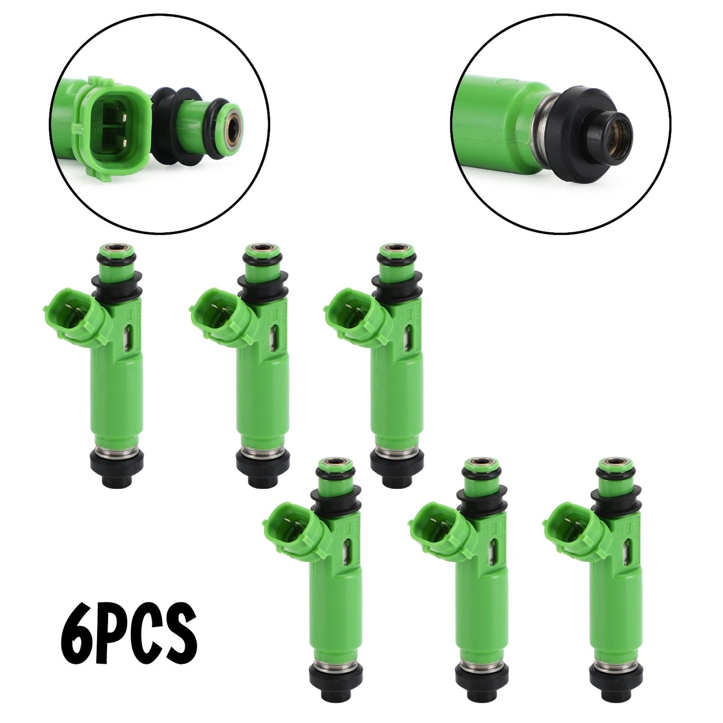1997-2001 Mazda Montero Sport 3.0L V6 6PCS Fuel Injectors 1955003170 FJ672 1955004060