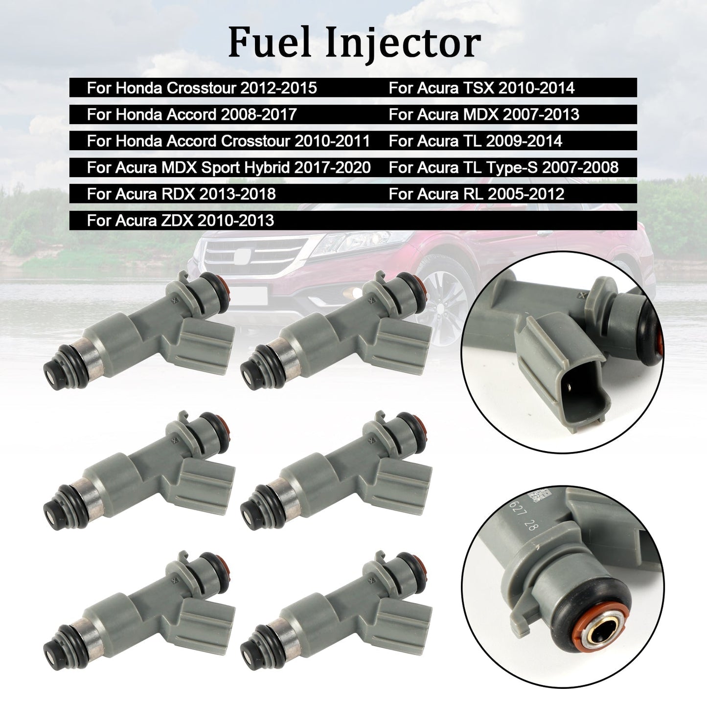 2010-2013 Acura ZDX Fuel Injector 16450-R70-A01 16450-R71-L06