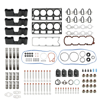 2007-2013 Chevy Avalanche 5.3L 5328CC Valve AFM Lifter Replacement Kit Head Gasket Set Head Bolts Lifters Guides