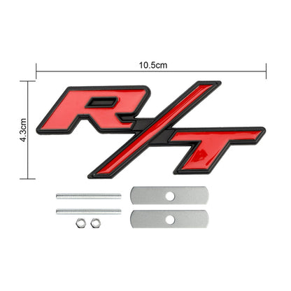 R/T Badge Dodge Charger Challenger Front Grille Emblem Decal Badge Sticker