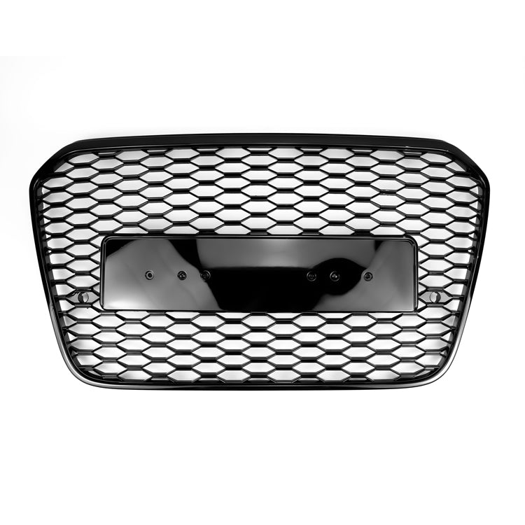 2012-2015 Audi A6 C7/S6 pre-facelift RS6 Style Honeycomb Front Bumper Grille Blcak Grill