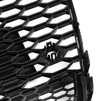 2012-2015 Audi A6 A6 Sline S6 C7 Black Front Bumper Grill With Quattro RS6 Style Honeycomb Grill