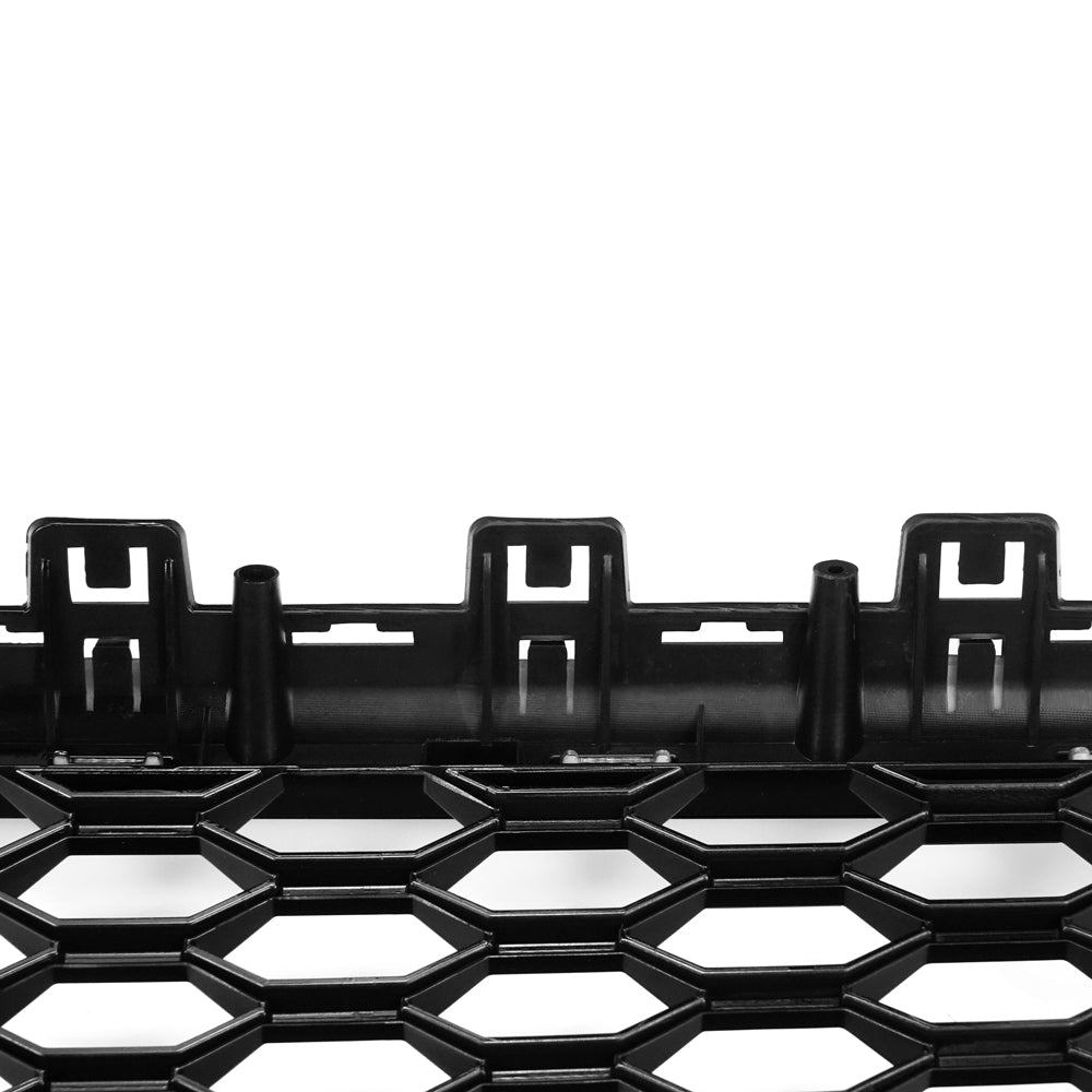 RS6 Style Honeycomb Grille For 2012-2015 Audi A6 A6 Sline S6 Black Front Bumper Grill With Ring Emblem Quattro